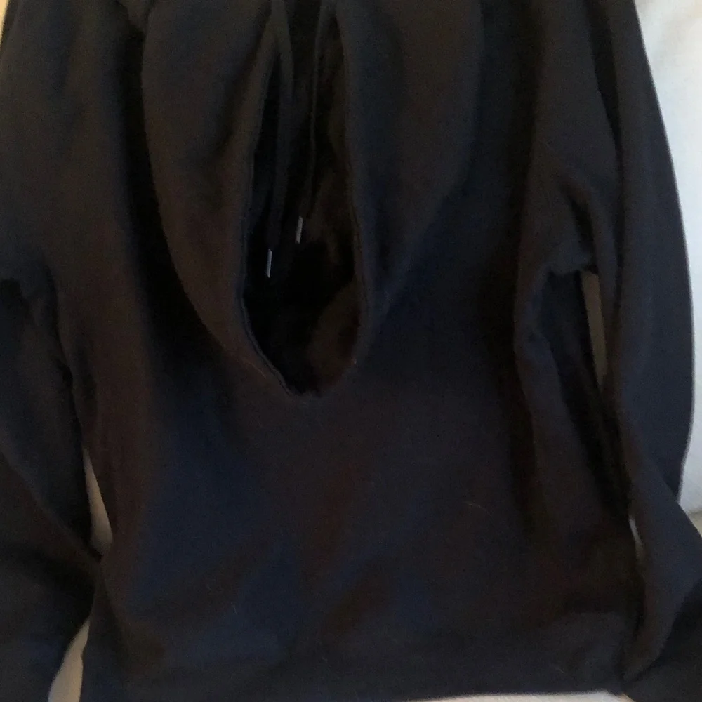 Black Hoodie with Yellow Graphic Design - Picture 3 of 3